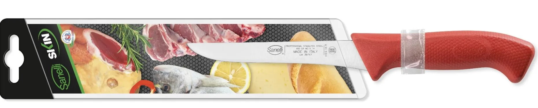 COLTELLO DISOSSO CM.16 ROSSO