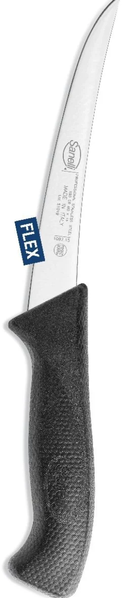 COLTELLO DISOSSO CURVO STRETTO FLESSIBILE CM.15