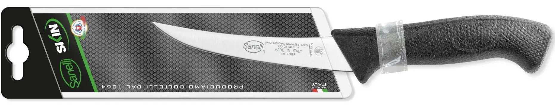 COLTELLO DISOSSO CURVO STRETTO CM.13