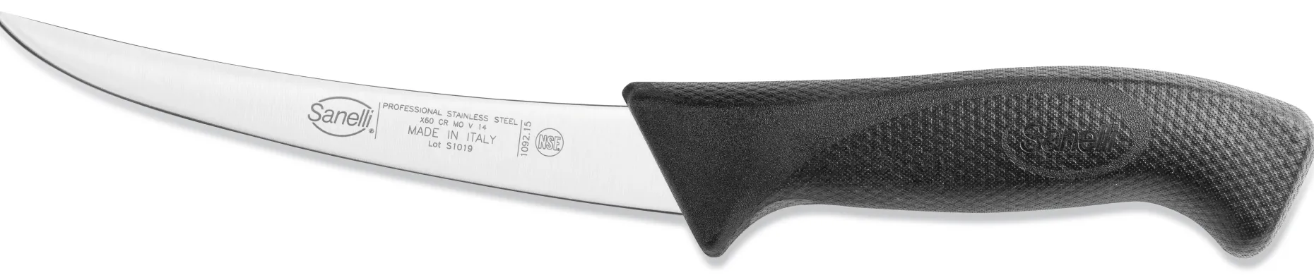 COLTELLO DISOSSO CURVO STRETTO CM.15