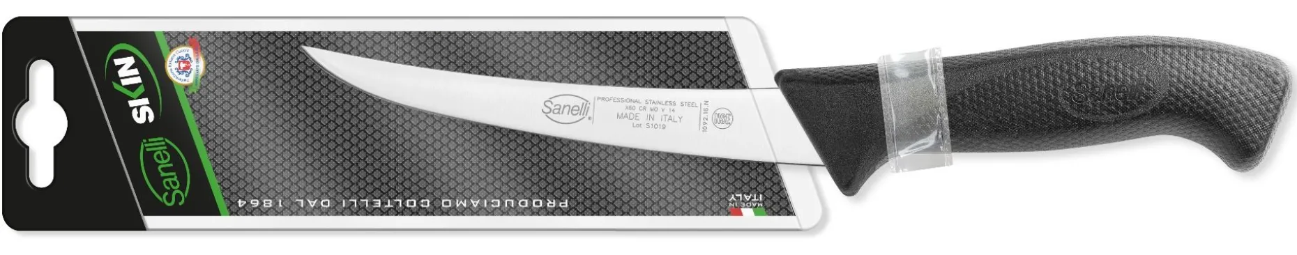 COLTELLO DISOSSO CURVO STRETTO CM.15