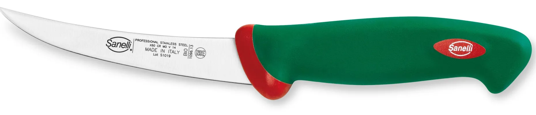 COLTELLO DISOSSO CURVO STRETTO FLESSIBILE CM.13