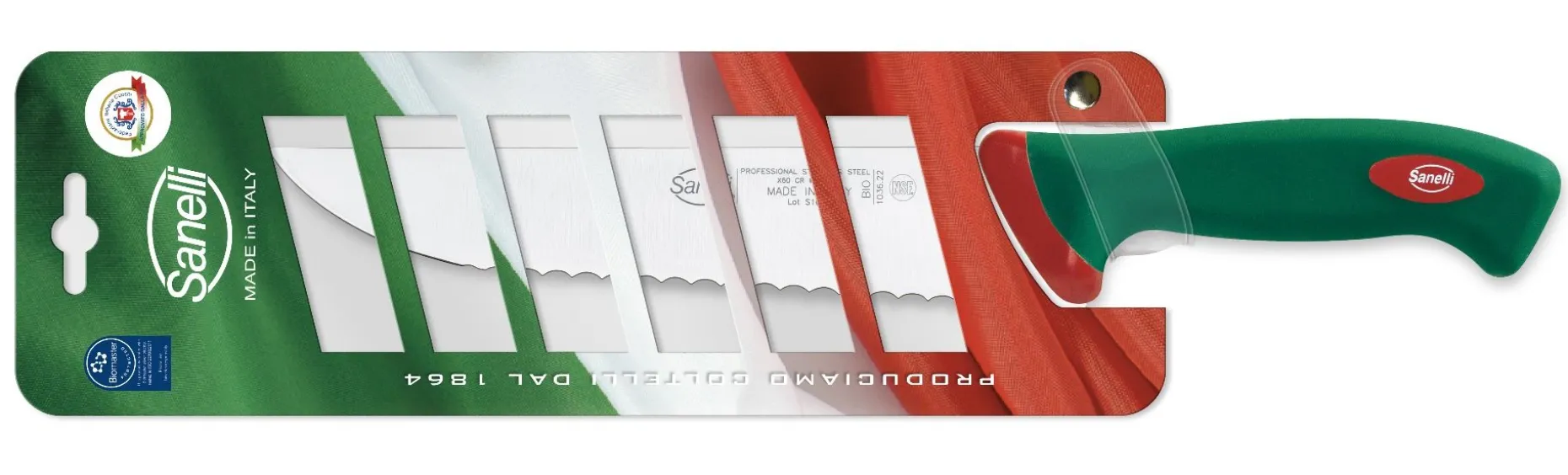 COLTELLO FRANCESE CM.22 SEGHETTATO