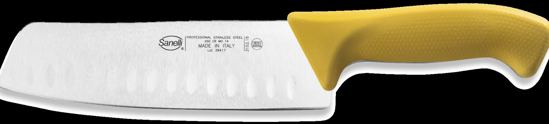 COLTELLO GIAPPONESE OLIVATO CM.18 GIALLO