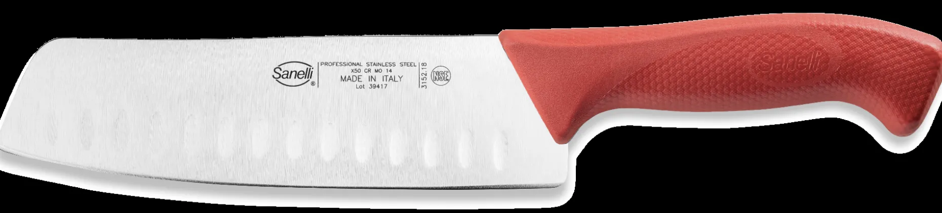 COLTELLO GIAPPONESE OLIVATO CM.18 ROSSO