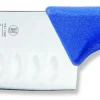 COLTELLO SANTOKU OLIVATO AZZURRO CM.16
