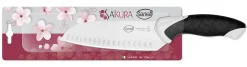 COLTELLO SANTOKU OLIVATO CM.17