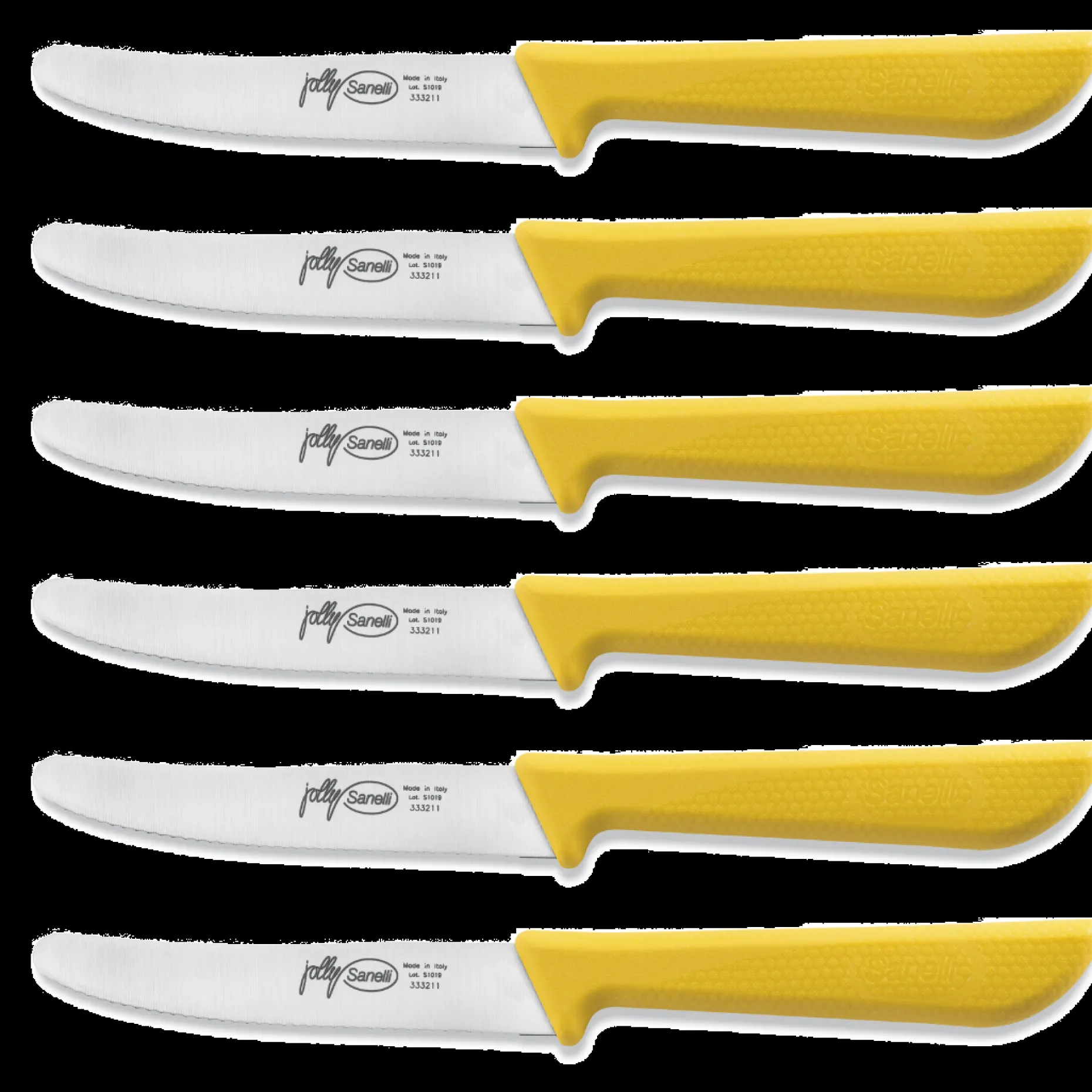 CONFEZIONE 6 PZ TAVOLA GIALLO