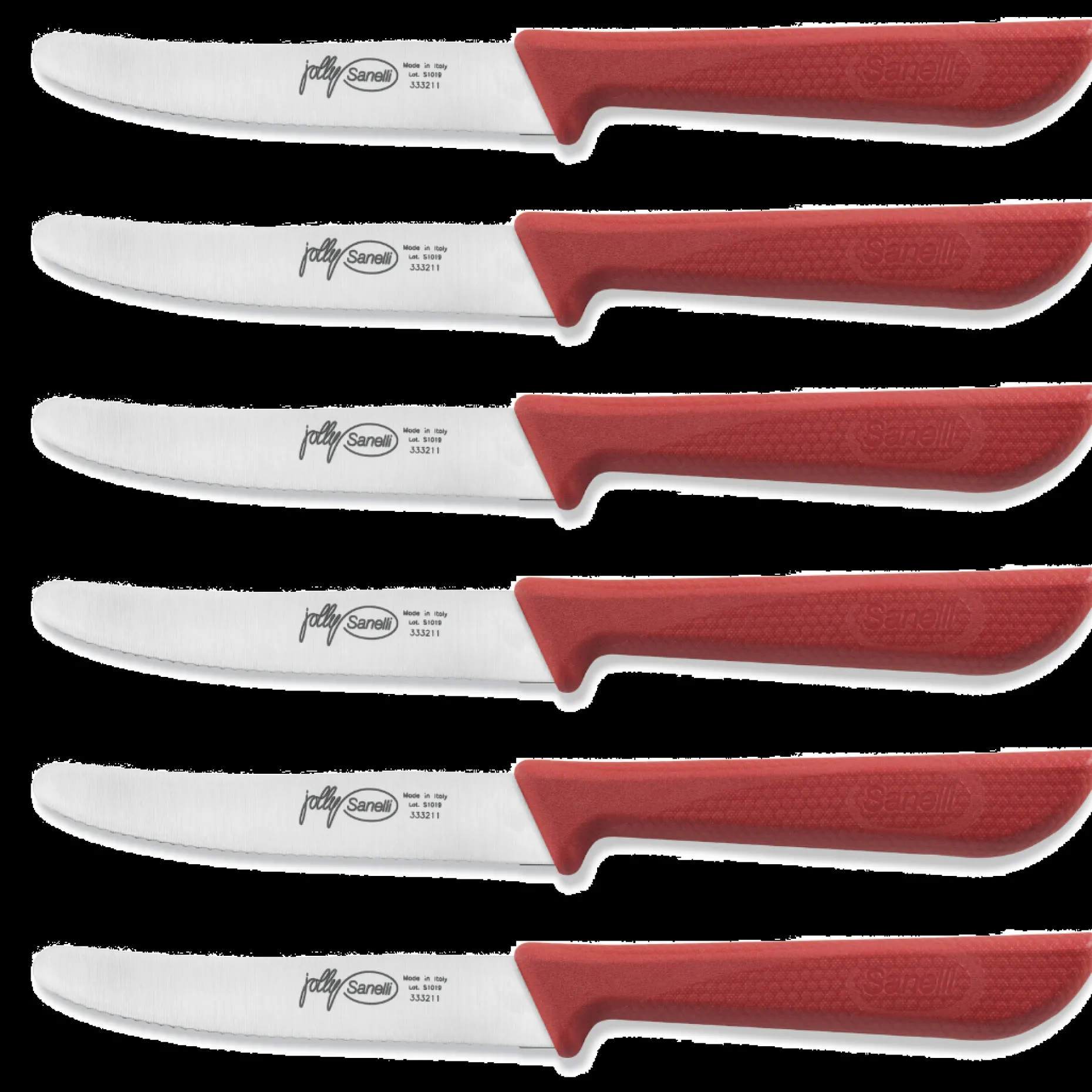 CONFEZIONE 6 PZ. TAVOLA ROSSO